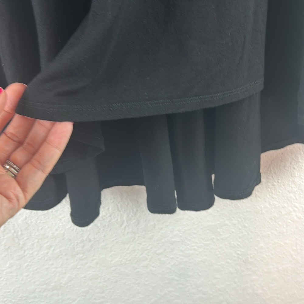 Eileen Fisher Black Long-sleeve Jersey Swing Top small - Picture 3 of 6